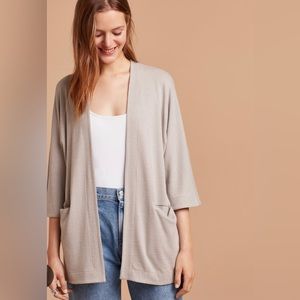 Wilfred Open Front Cardigan with Two Front Welt Pockets